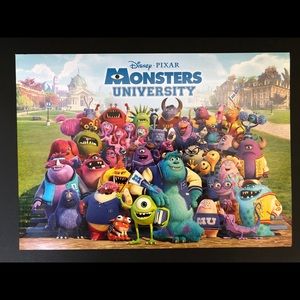 ONLY 2 LEFT! Set of four prints from the Disney Pixar movie, Monsters U.